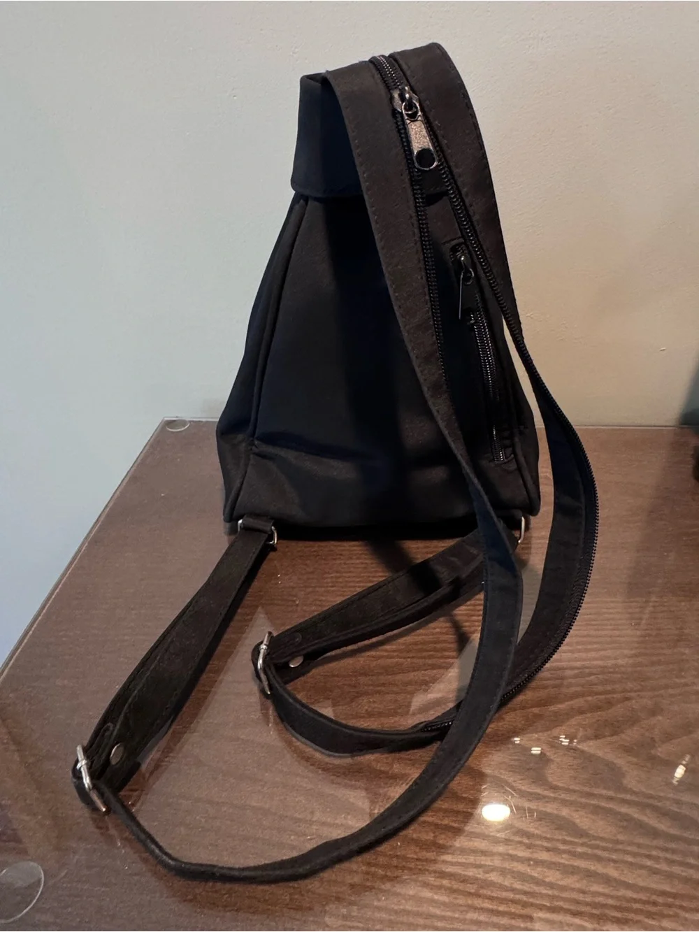 Adorable Black Small Backpack Handbag! EUC